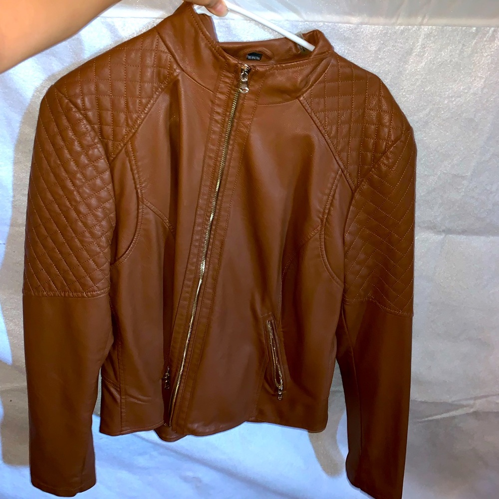 Guess Faux Leather Moto Jacket